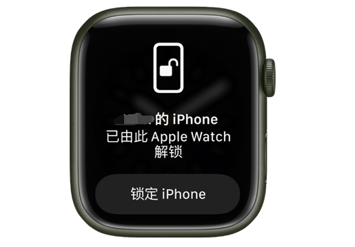 镶黄苹果手机维修分享用 AppleWatch 解锁配备面容 ID 的 iPhone方法 