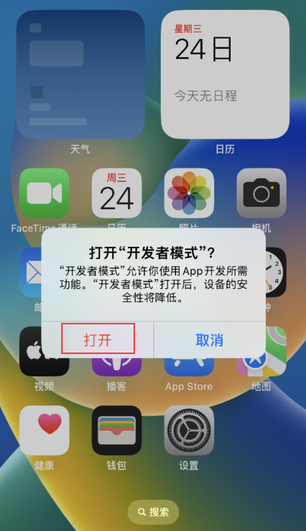 镶黄苹果手机维修分享如何打开开发者模式 